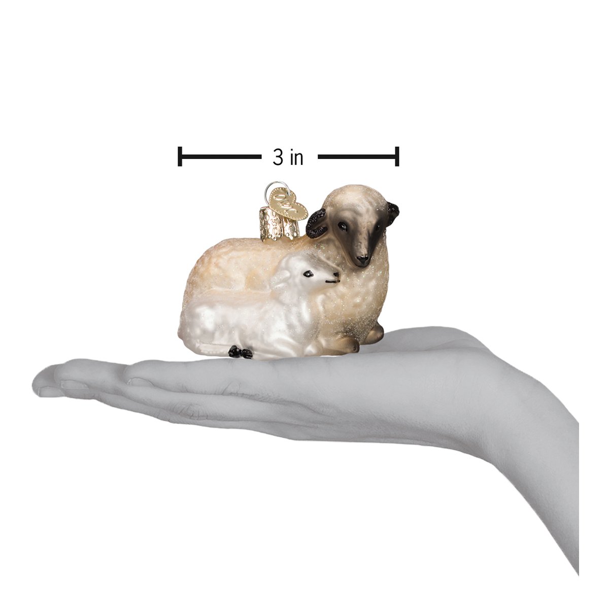 Sheep With Lamb Ornament-Old Word Christmas