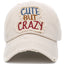 Cute But Crazy Vintage Ballcap: Turquoise