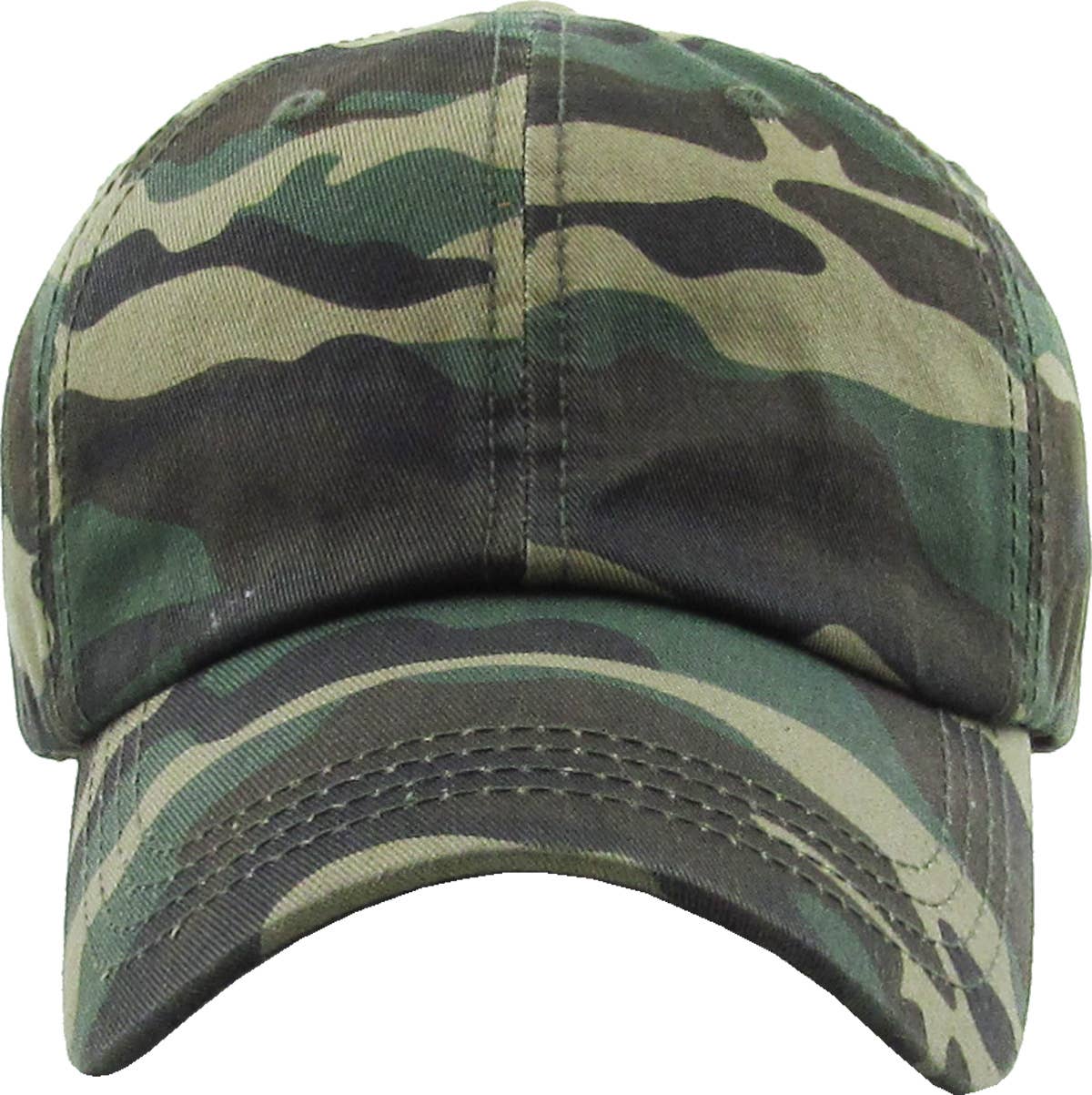 Classic Smooth Cotton Ponytail Ballcap: Camo