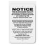 Universal Notice Sign Aluminum 12 in X 18 in #1490UN