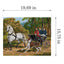 Horse-drawn Carriage Ride 1961M Needlepoint canvas for halfstitch without yarn