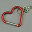 Red Heart Carabiner Keychain