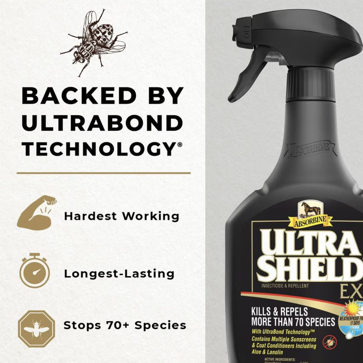 Absorbine - Ultrashield EX Fly Spray-Black (32oz)