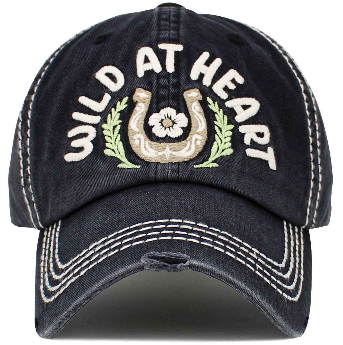 Wild at Heart Vintage Ballcap: Pink