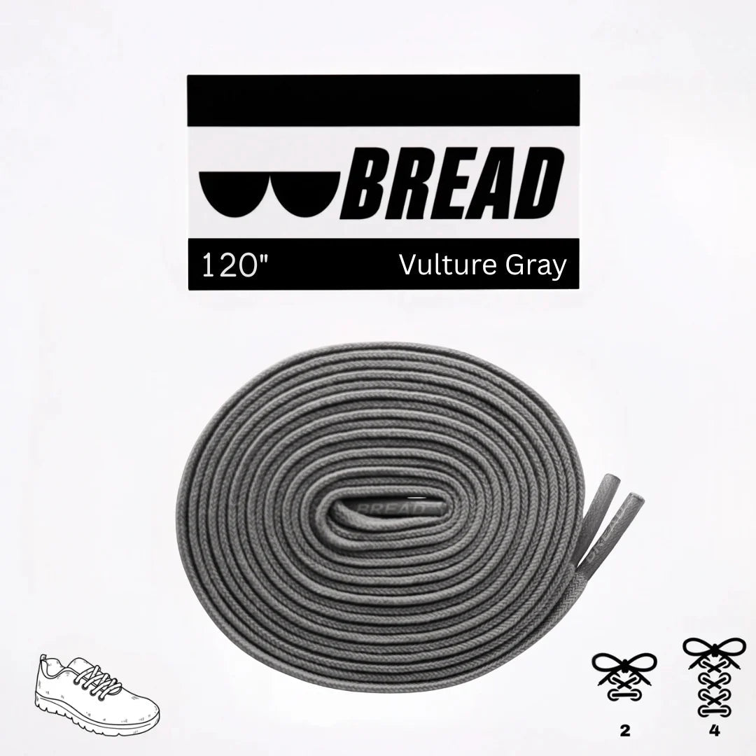 Vulture Gray Elastic Shoe Lace