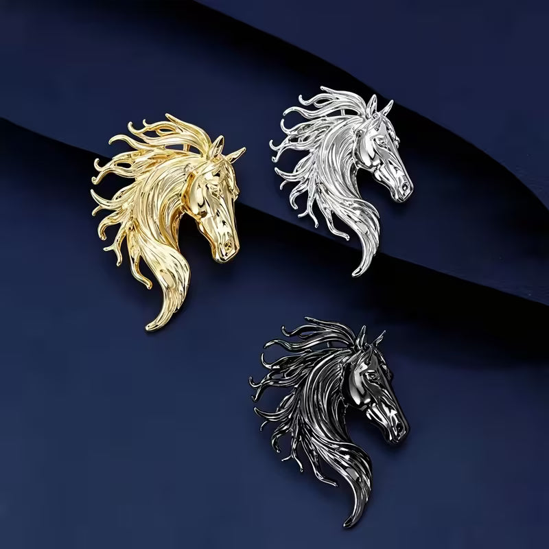Horse Head Brooch