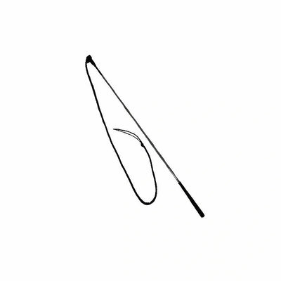 Training Stick - 48" stick, 5-1/2' drop & 6" Leather popper