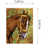 Needlepoint canvas for halfstitch without yarn Chestnut Horse 2197F - Printed Tapestry Canvas