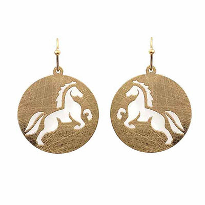 Horse Cutout Dangle Earrings