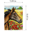 Needlepoint canvas for halfstitch without yarn Horse on a Meadow 2431F - Printed Tapestry Canvas