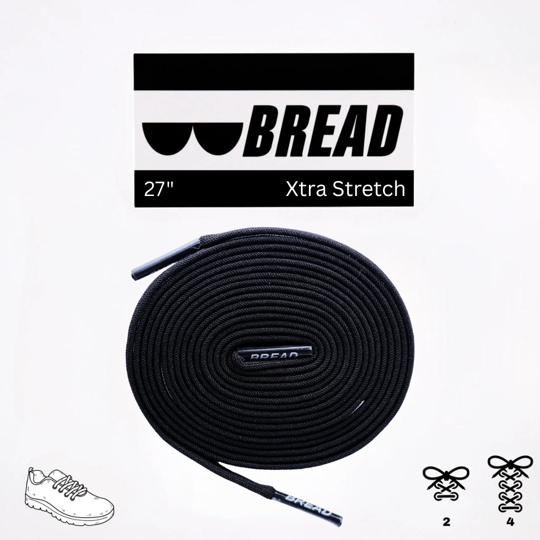 Shadow Black Elastic Shoe Laces