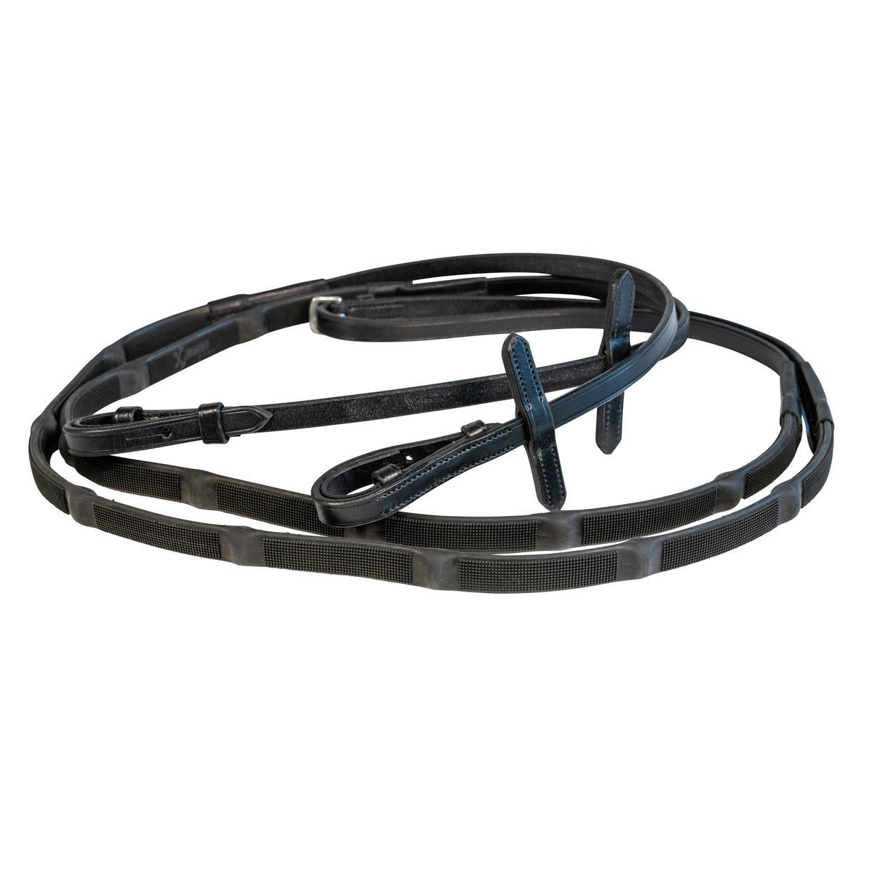 Raven Rubber Reins (Havana Brown)