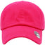 Classic Smooth Cotton Ponytail Ballcap: Hot pink