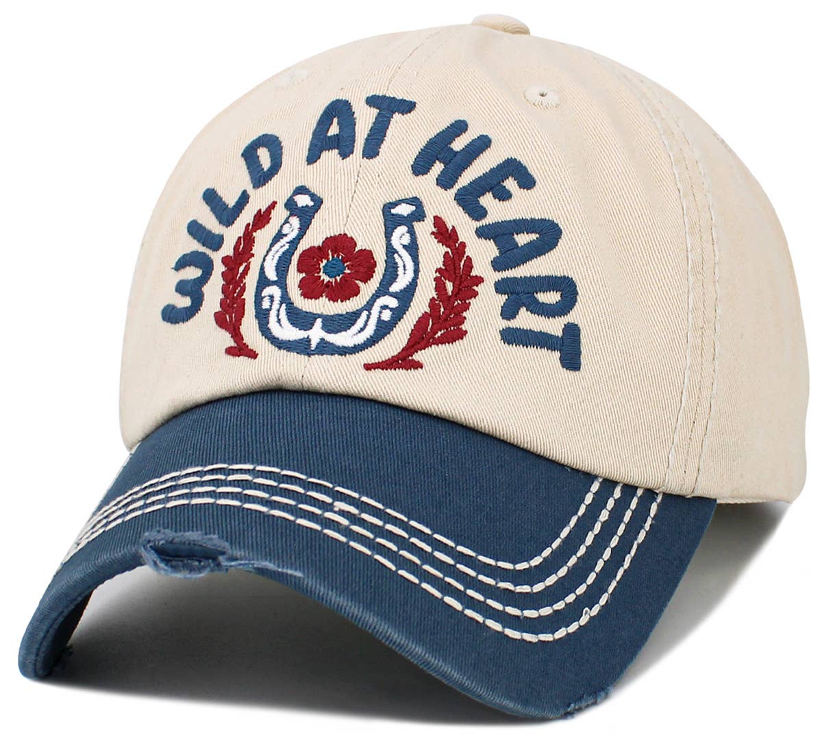 Wild at Heart Vintage Ballcap: Pink