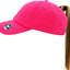 Classic Smooth Cotton Ponytail Ballcap: Hot pink