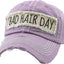 Bad Hair Day Washed Vintage Ball Cap (Purple)