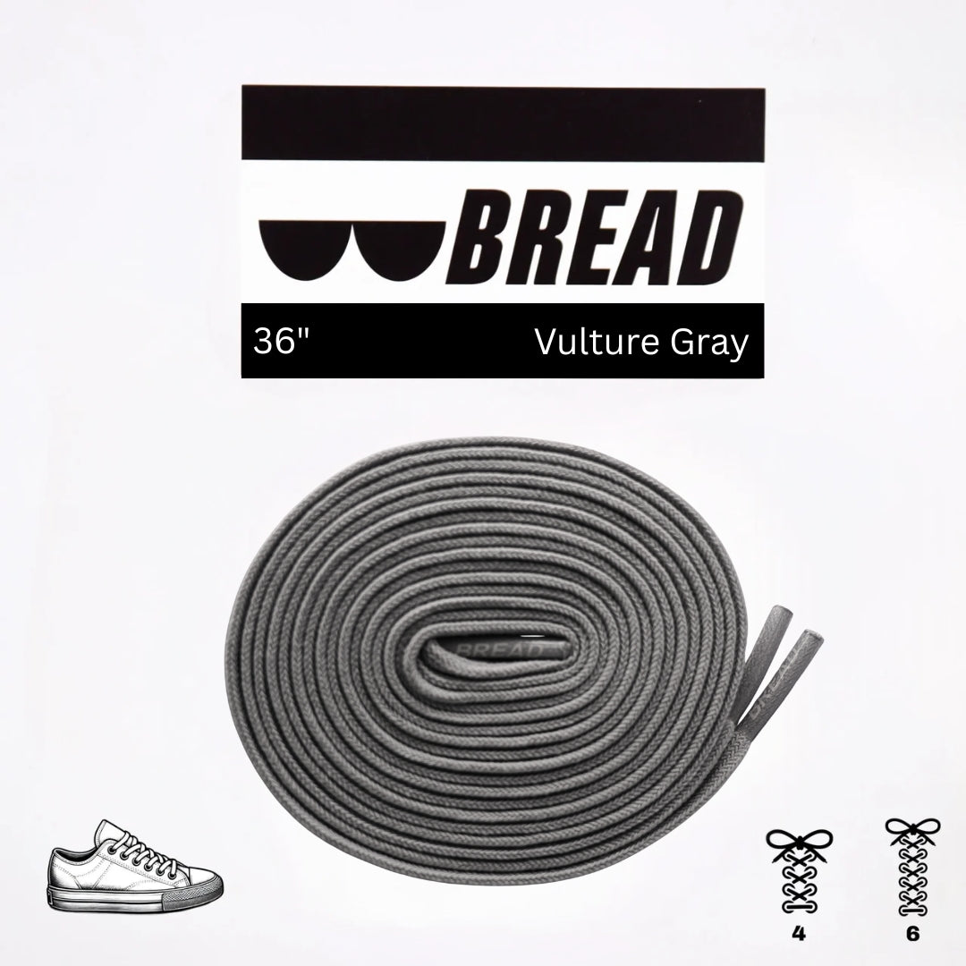 Vulture Gray Elastic Shoe Lace