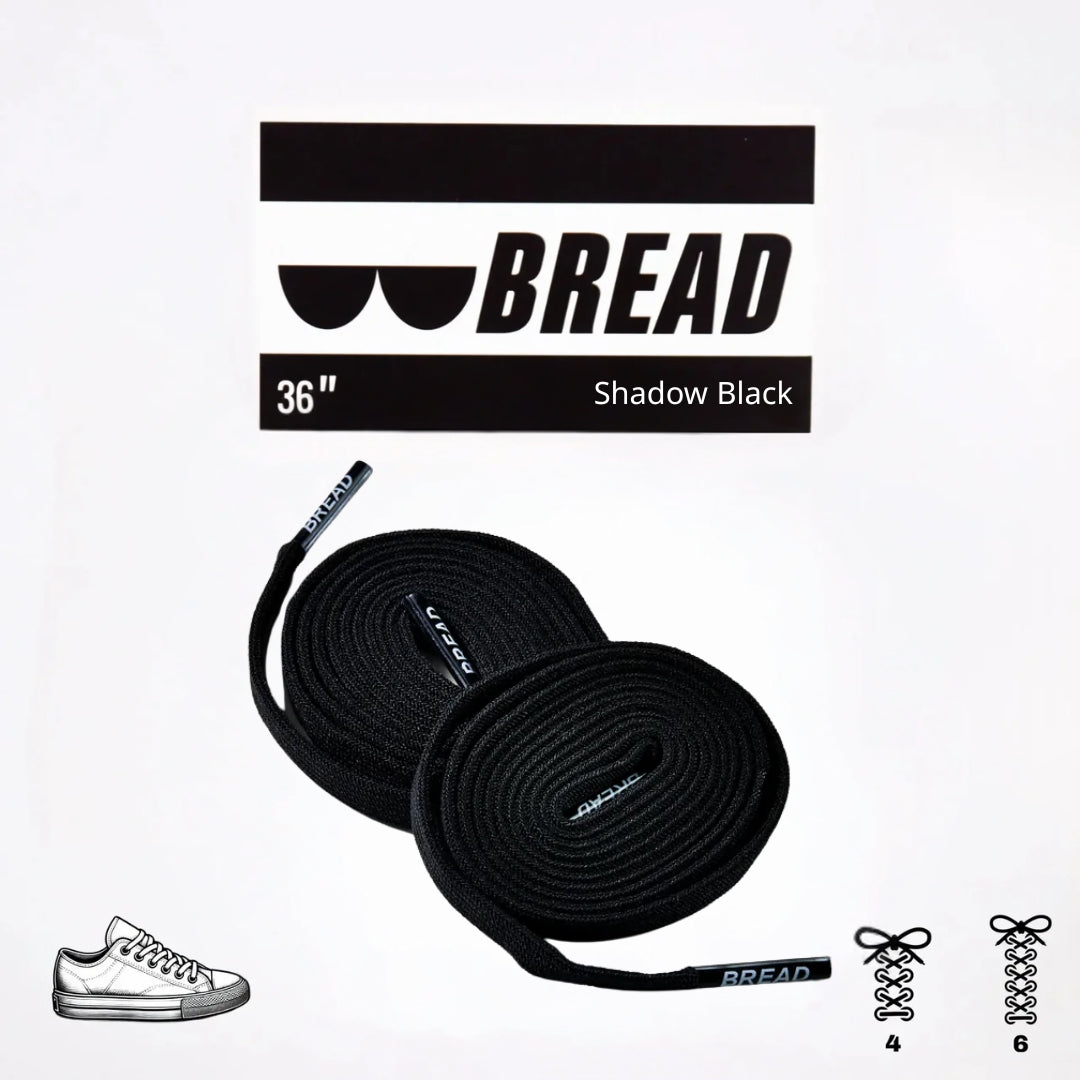 Shadow Black Elastic Shoe Laces