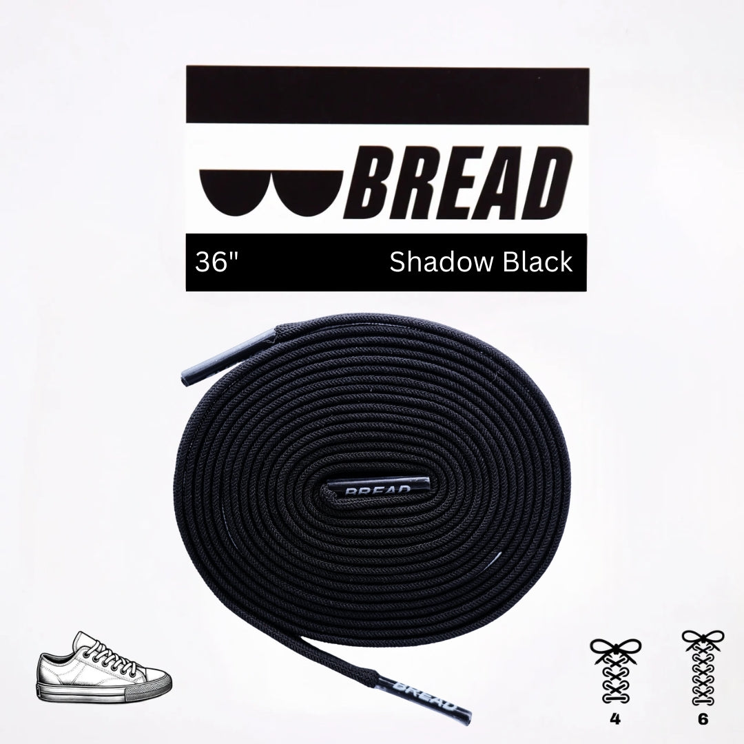 Shadow Black Elastic Shoe Laces