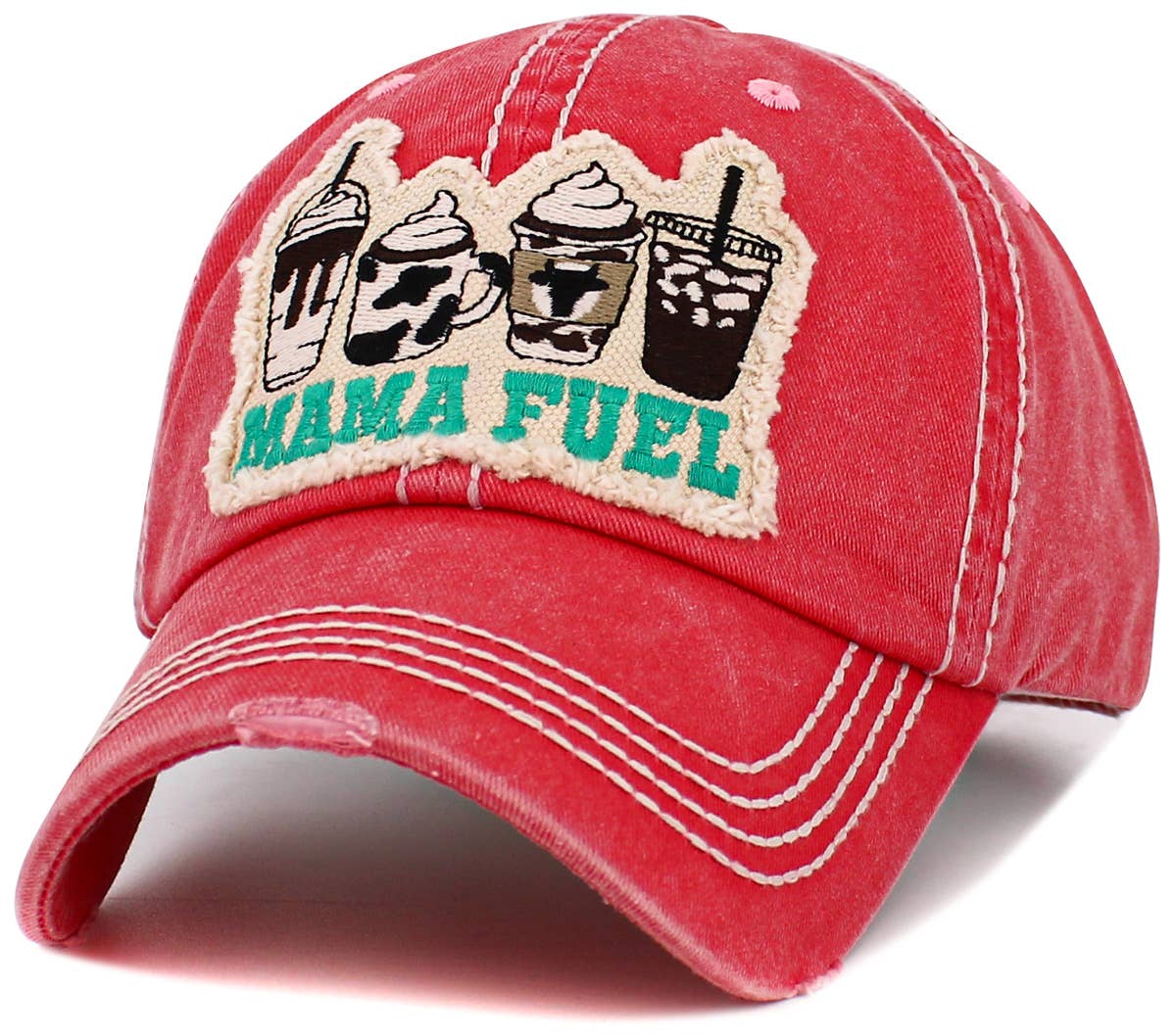 Mama Fuel Vintage Ballcap (Light Pink)