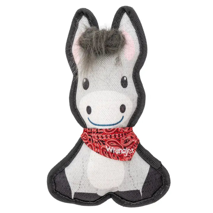 Wrangler Donkey Squeak Dog Toy