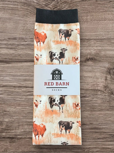 Red Barn Mooo'd Boost Socks