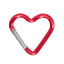 Red Heart Carabiner Keychain