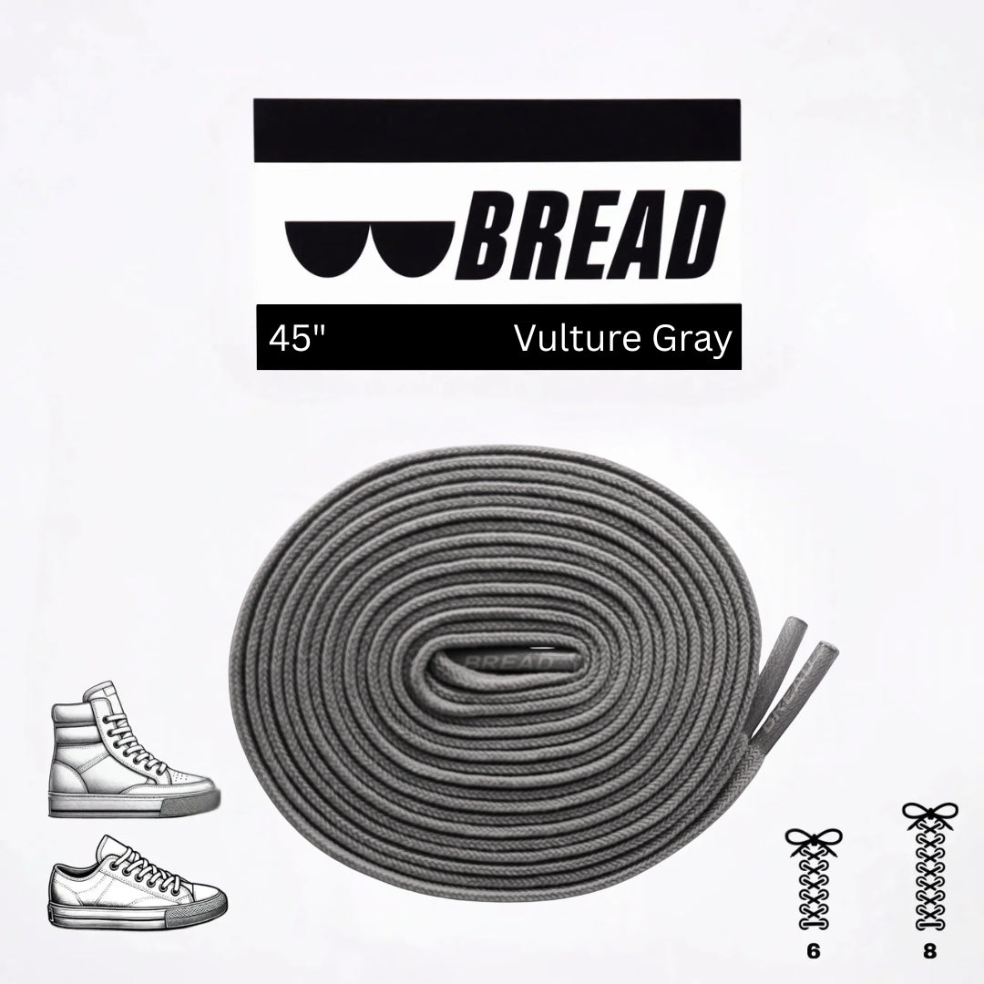 Vulture Gray Elastic Shoe Lace