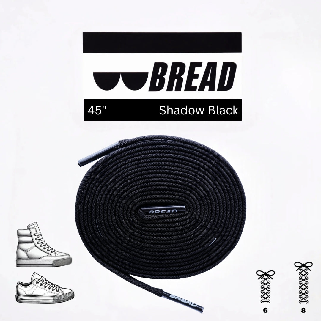Shadow Black Elastic Shoe Laces