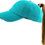 Classic Smooth Cotton Ponytail Ballcap: Turquoise