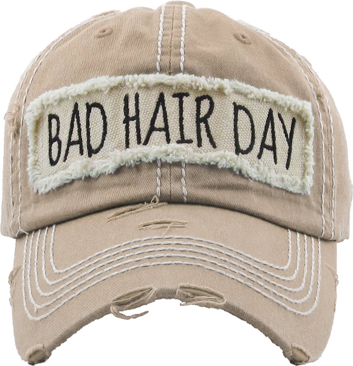 Bad Hair Day Washed Vintage Ball Cap (Purple)