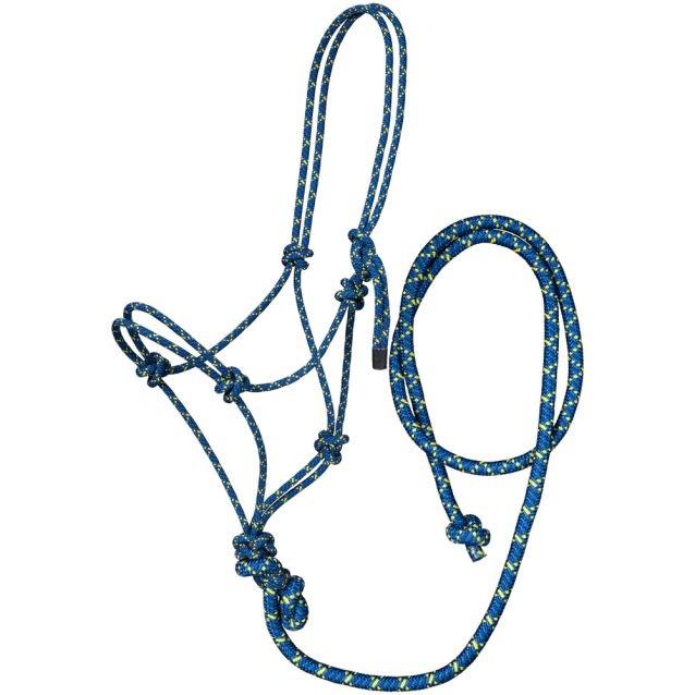 Tough1 Tri-Color Rope Halter with Lead