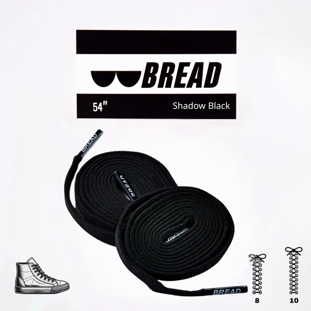 Shadow Black Elastic Shoe Laces