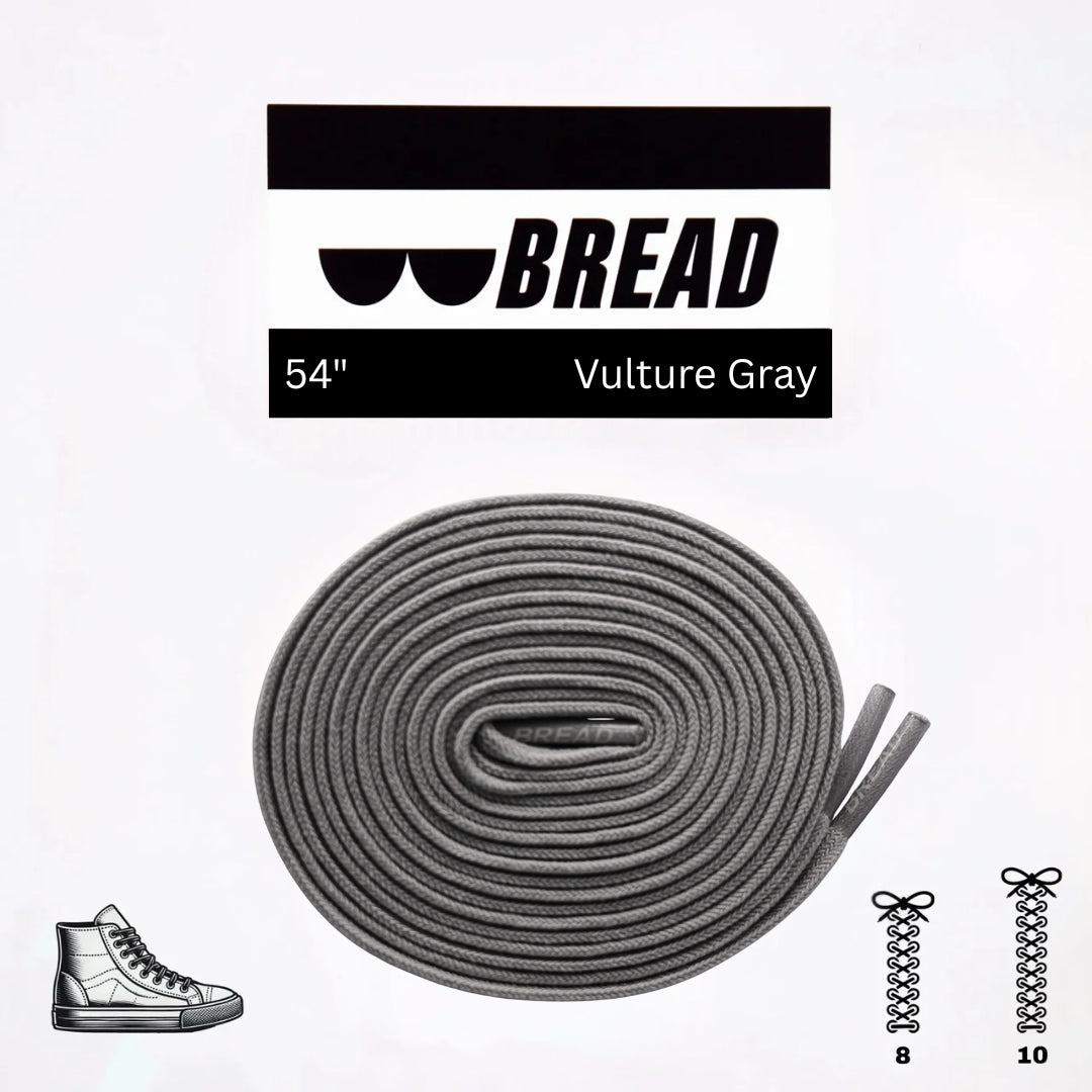 Vulture Gray Elastic Shoe Lace