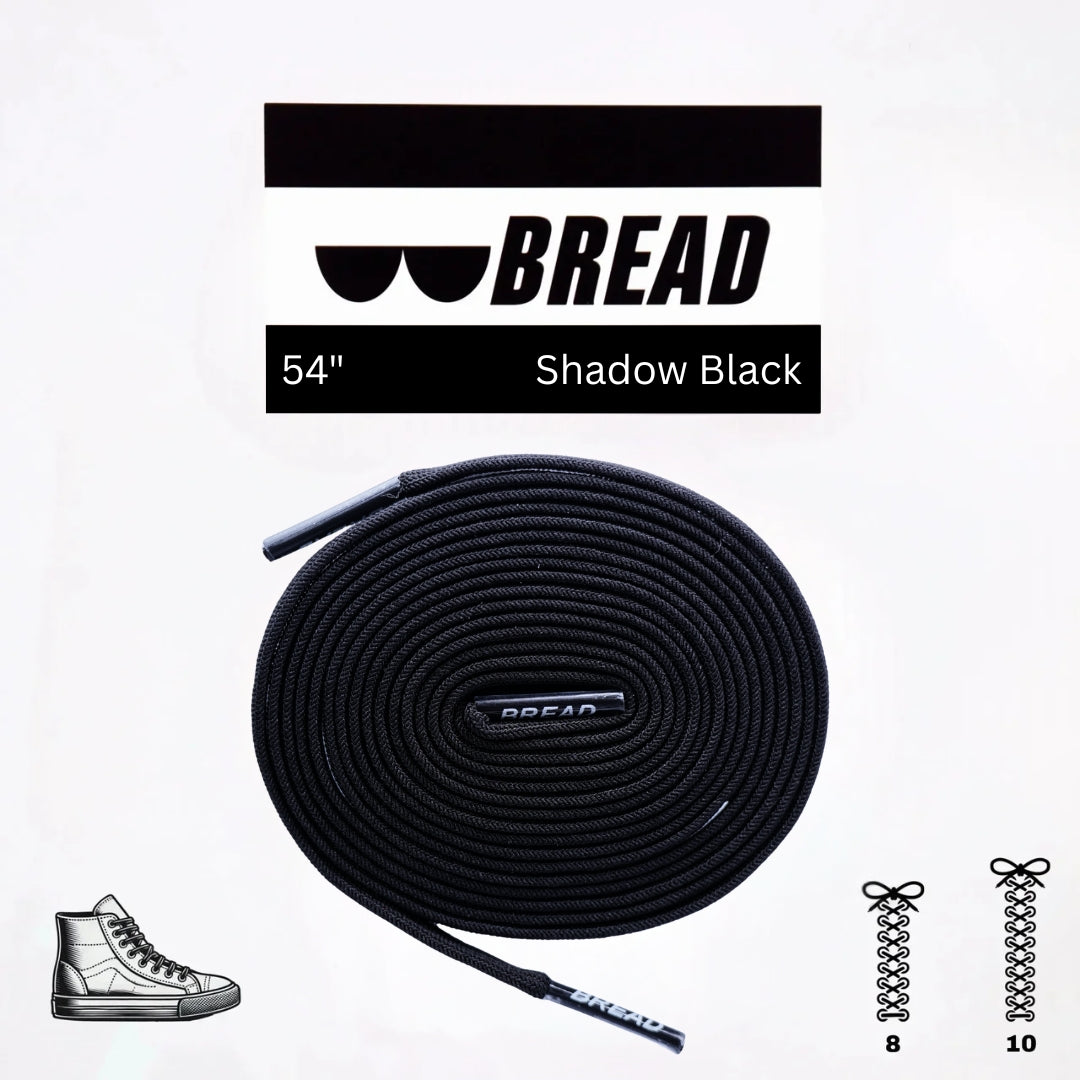 Shadow Black Elastic Shoe Laces
