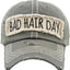 Bad Hair Day Washed Vintage Ball Cap (Purple)