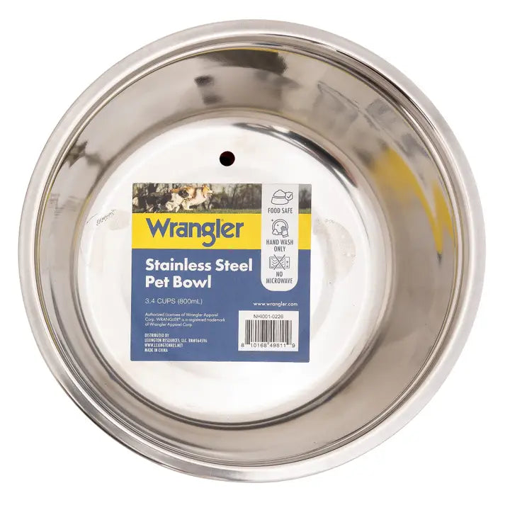 Wrangler Stainless Steel Pet Bowl