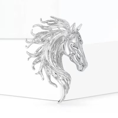 Horse Head Brooch
