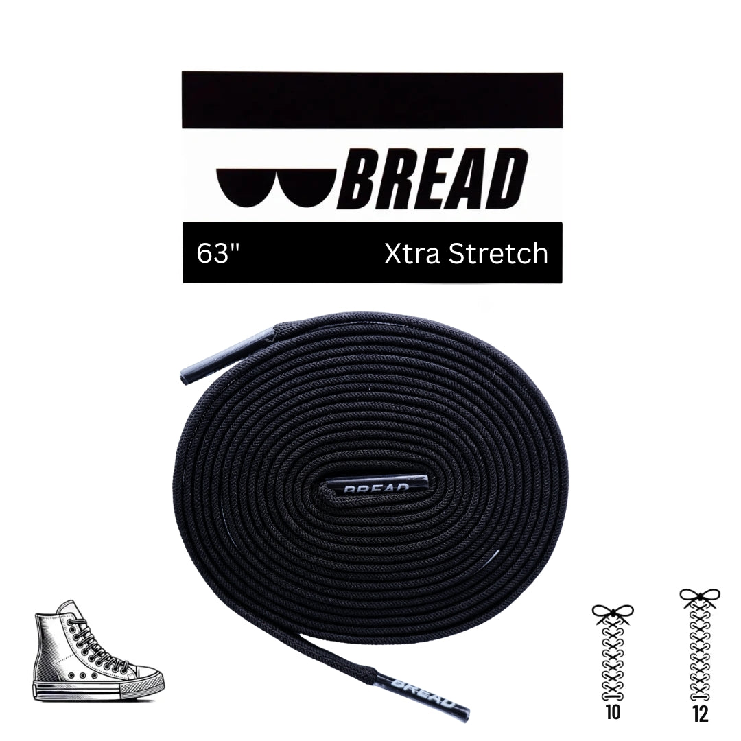 Shadow Black Elastic Shoe Laces