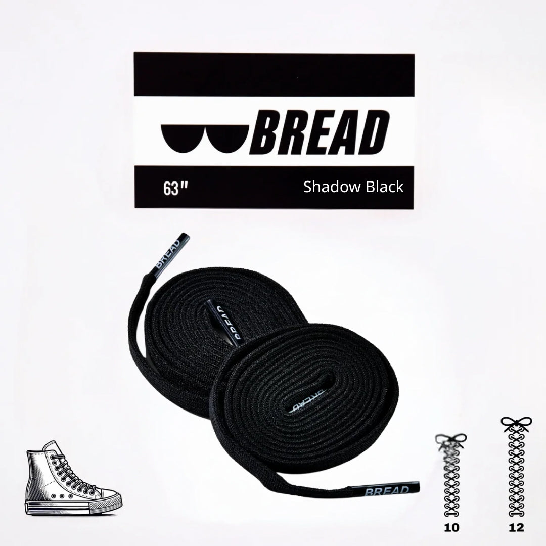 Shadow Black Elastic Shoe Laces