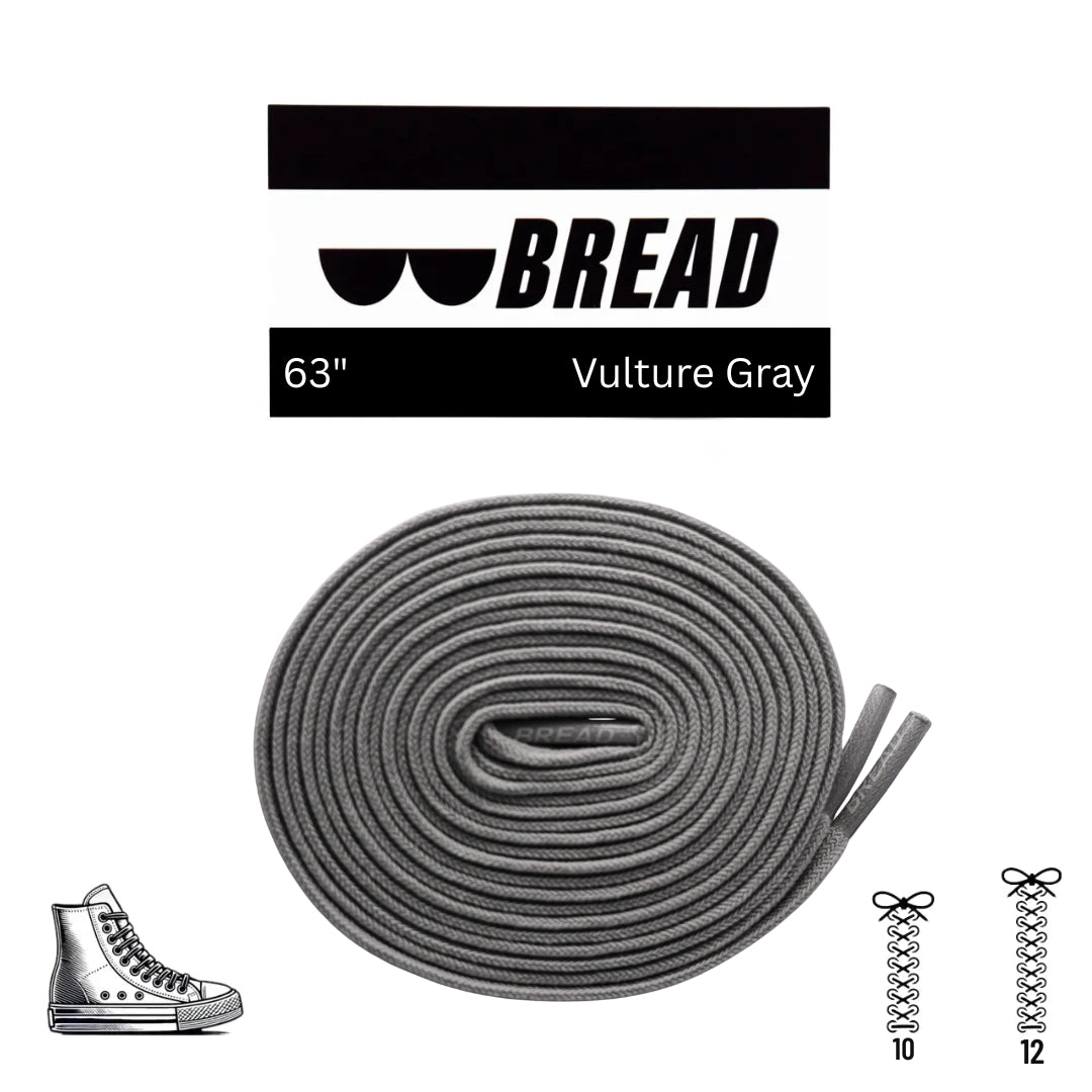 Vulture Gray Elastic Shoe Lace