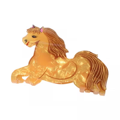 Iridescent Horse Claw Clip