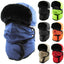 Reflective Strip Trapper With Mask & Neck Warmer: Navy