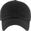 Classic Smooth Cotton Ponytail Ballcap: Black