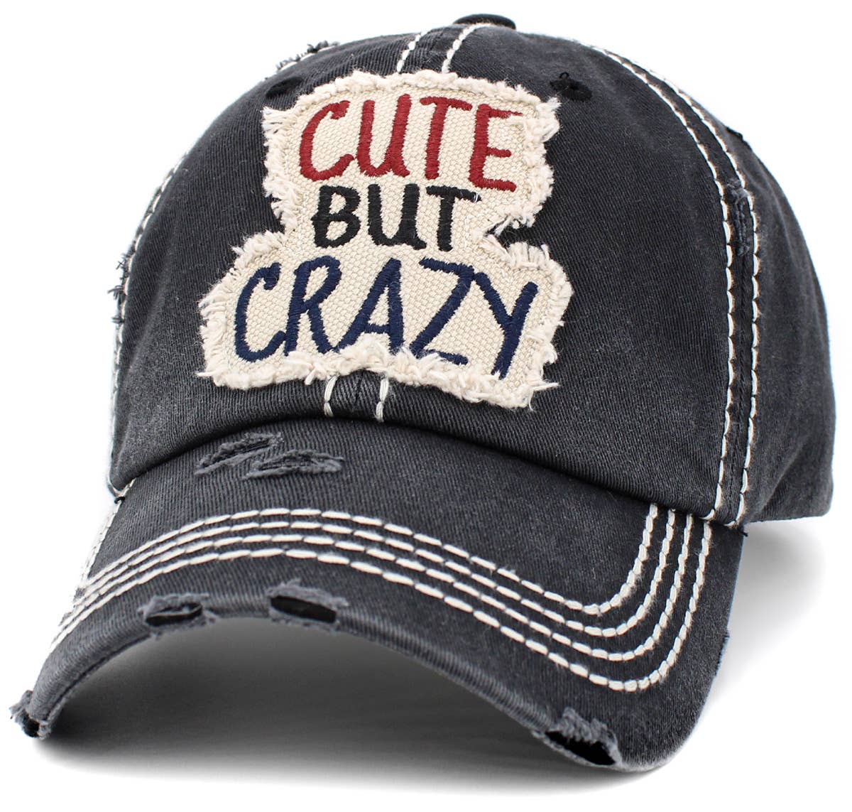 Cute But Crazy Vintage Ballcap: Turquoise