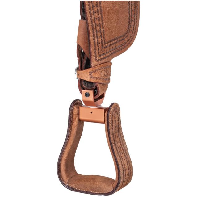 Tough1 Swivel & Lock Stirrup System (Dark Brown)