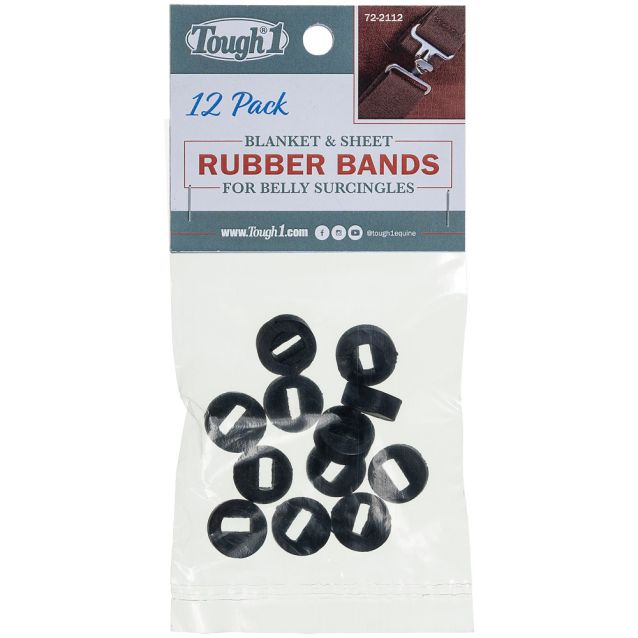 Tough1 12 Pack Rubber Bands For Buckles