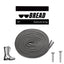 Vulture Gray Elastic Shoe Lace