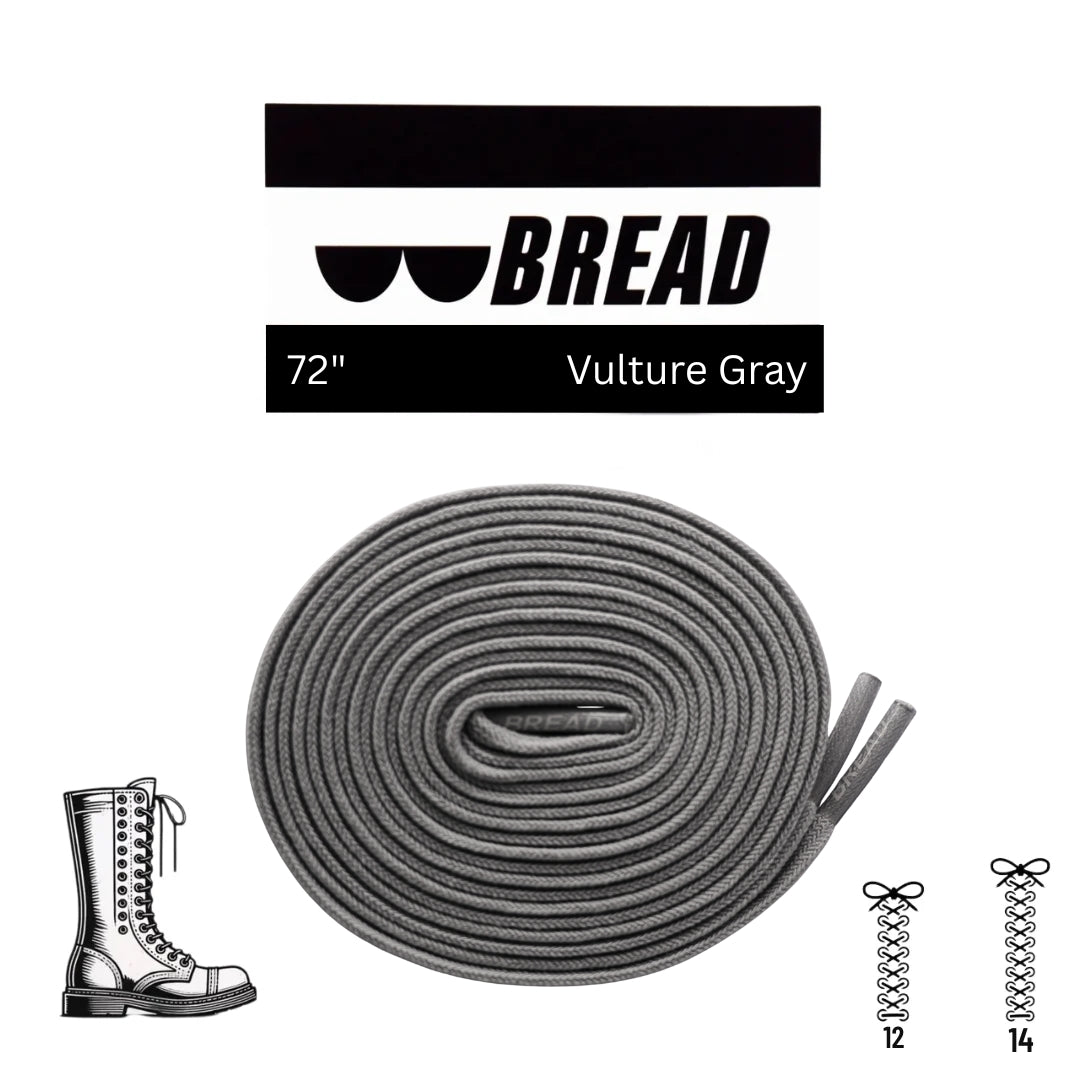Vulture Gray Elastic Shoe Lace