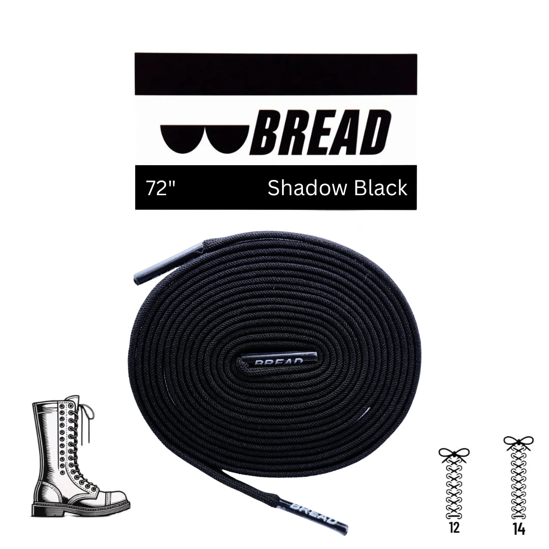 Shadow Black Elastic Shoe Laces